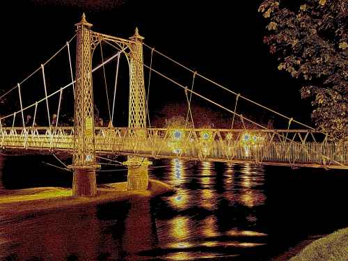 Footbridge Over the River Ness